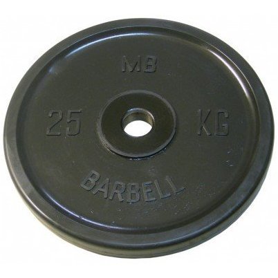 Блин обрезиненный черный MB 25 кг ф50 мм Евро - Классик