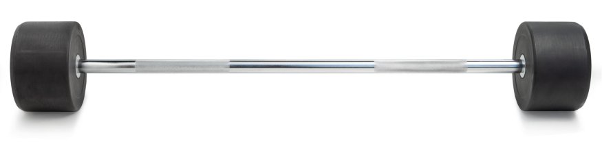 Штанга неразборная обрезиненная 50 кг. Прямой гриф. VictoryFit VF-DX4500