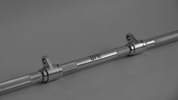 Рукоятка для тяги за голову алюминиевая два крепления 121  см