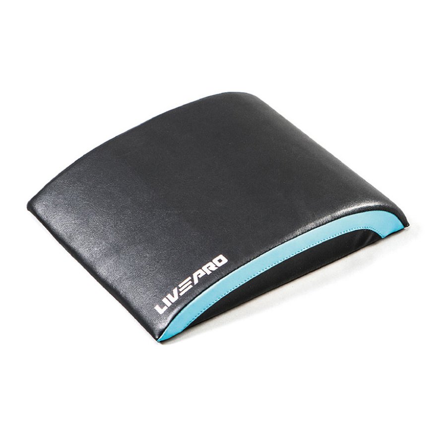 Мат для пресса LIVEPRO AB Mat черный/синий (доп. подушка)