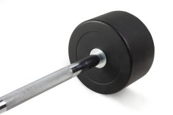 Штанга неразборная обрезиненная 35 кг. Прямой гриф. VictoryFit VF-DX4350