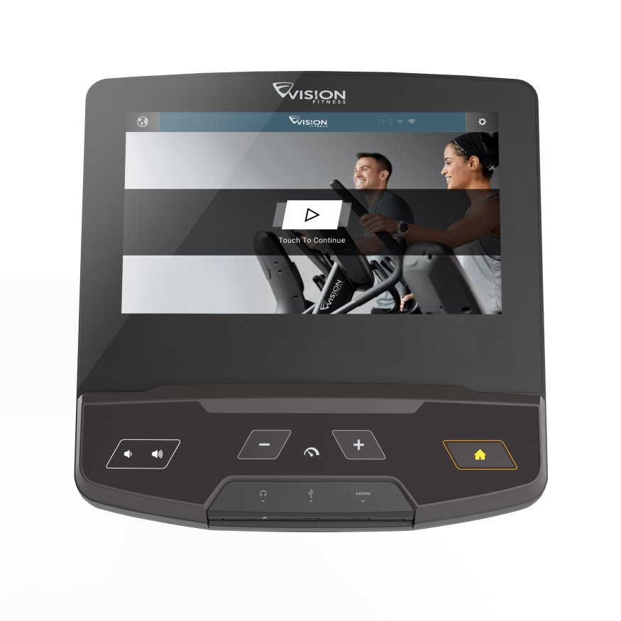 Vision. Эллиптический тренажер S-600E. Консоль - сенсорный экран диагональю 16 дюймов
