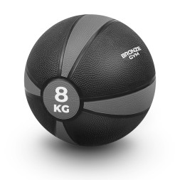 Медбол резиновый BRONZE GYM, 8 кг