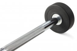 Штанга неразборная обрезиненная 30 кг. Прямой гриф. VictoryFit VF-DX4300