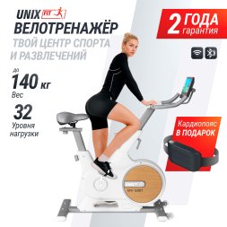 Велотренажер UNIX Fit MV-500T (15,6 TFT&#039;) Wood