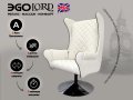 Дизайнерское массажное кресло EGO Lord EG3002 Крем (Арпатек)
