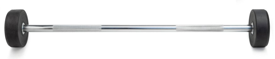 Штанга неразборная обрезиненная 20 кг. Прямой гриф. VictoryFit VF-DX4200