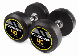 Комплект обрезиненных гантелей 5 пар от 40 до 50 кг HD51D2A-40-50