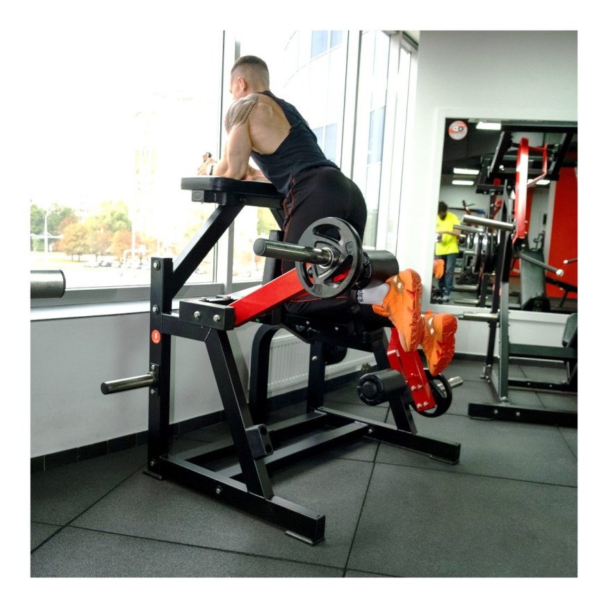 Сгибание ног стоя на свободных весах Protrain PP166