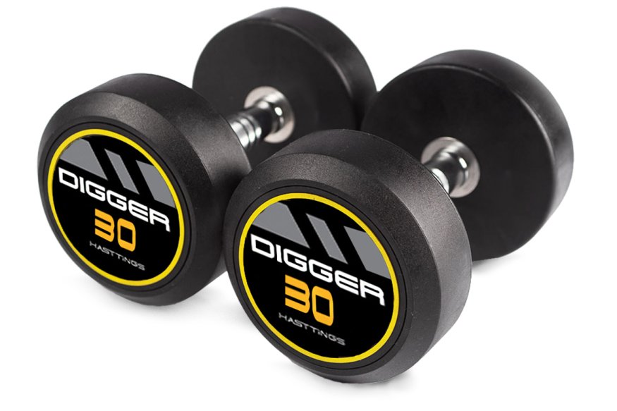 Комплект обрезиненных гантелей 5 пар от 27,5 до 37,5 кг HD51D2A-27,5-37,5