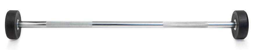 Штанга неразборная обрезиненная 10 кг. Прямой гриф. VictoryFit VF-DX4100