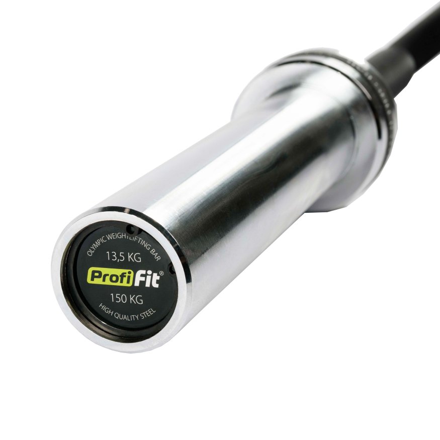 Гриф для штанги EZ-образный, строгий, соревновательный (до 150 кг, замки-пружины) D50 мм PROFI-FIT
