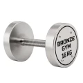 Набор стальных гантелей Bronze Gym 32–50 кг, 10 пар, шаг 2 кг