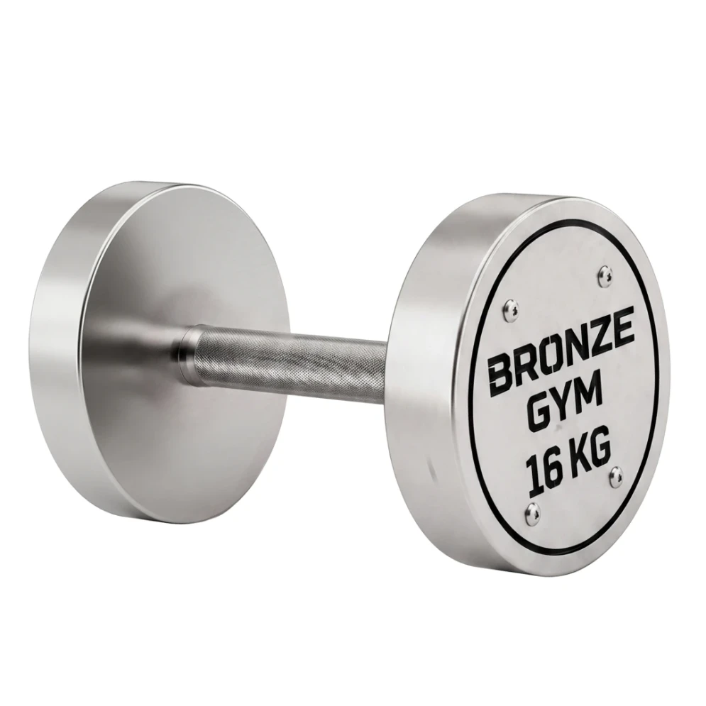 Набор стальных гантелей Bronze Gym 32–50 кг, 10 пар, шаг 2 кг