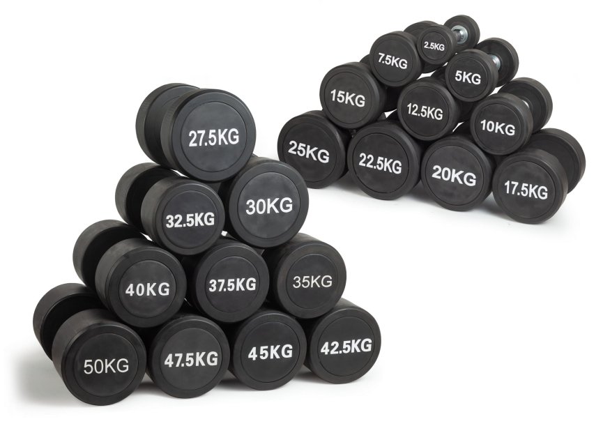 Гантель неразборная круглая 50 кг. VictoryFit VF-R500