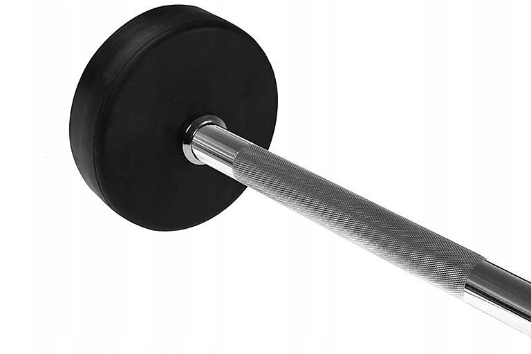 Комплект прямых фиксированных обрезиненных штанг 5 шт от 10 до 30кг