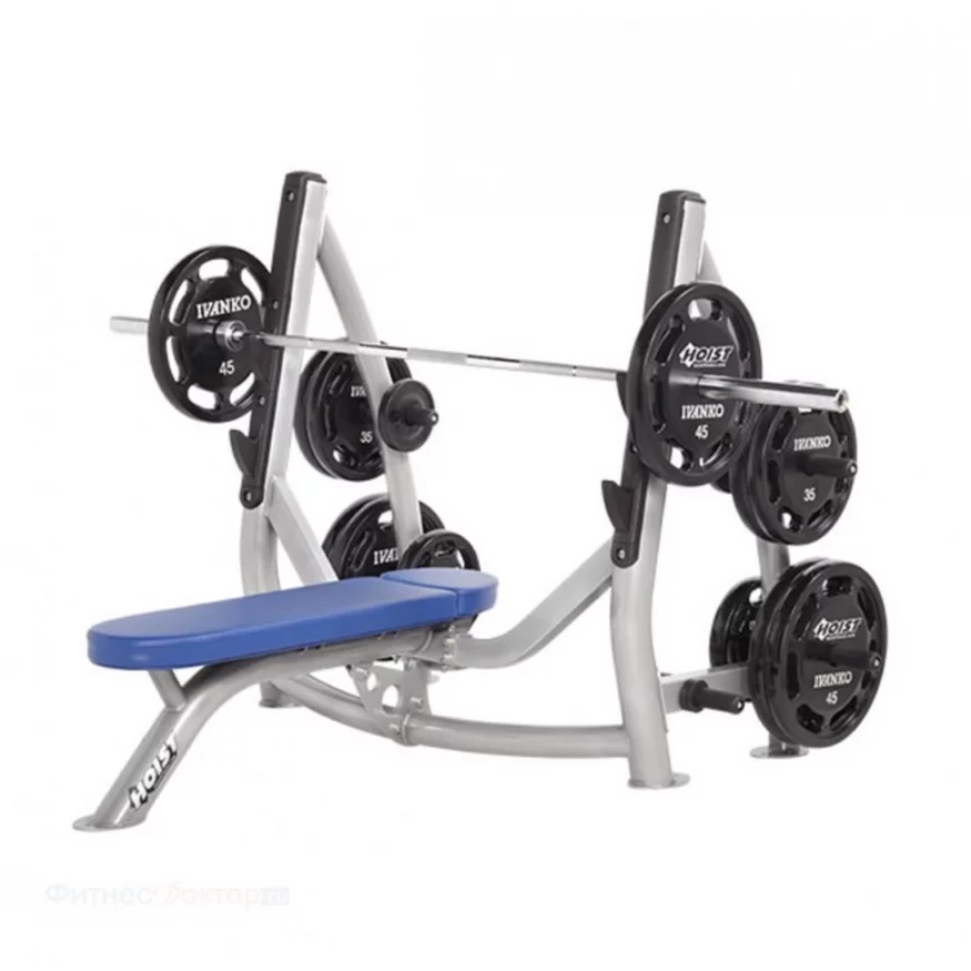 Олимпийская скамья с держателями дисков Hoist CF-3170