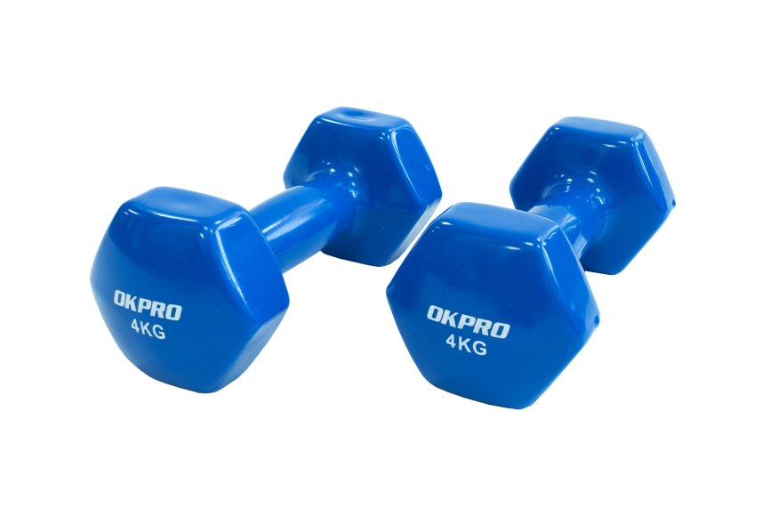 Гантель виниловая 4 кг для групповых программ