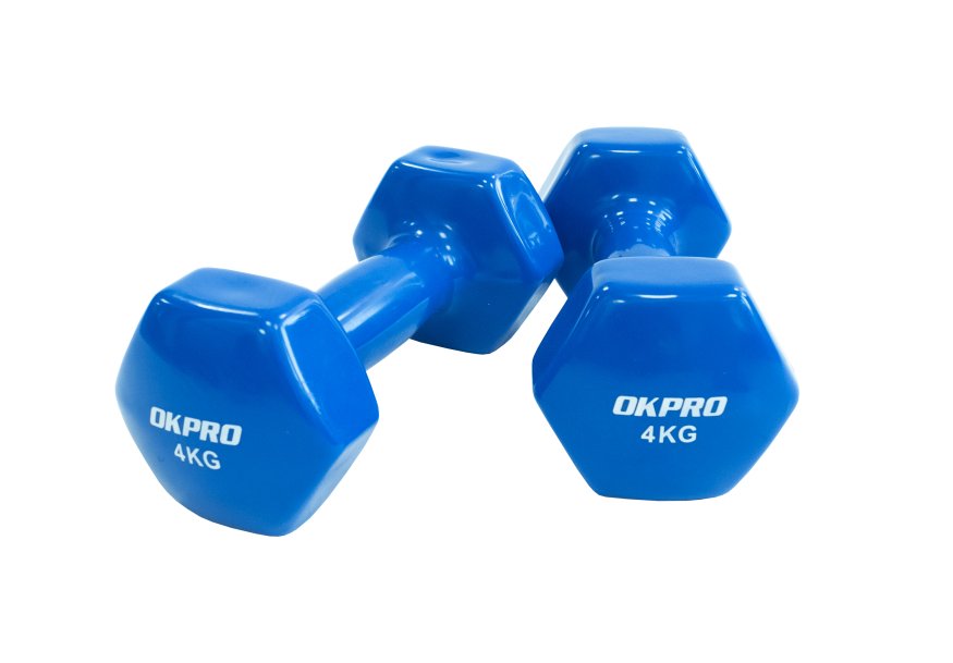 Гантель виниловая 4 кг для групповых программ