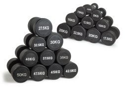 Гантель неразборная круглая 42,5 кг. VictoryFit VF-R425