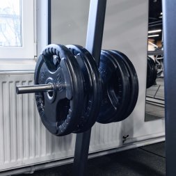 Диск обрезиненный 3 HANDLE черный D51 мм PROFI-FIT 15 кг