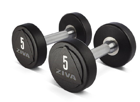  Matrix Fitness Набор гантелей с уретановым покрытием от 1 до 10 кг., шаг 1 кг., 10 пар