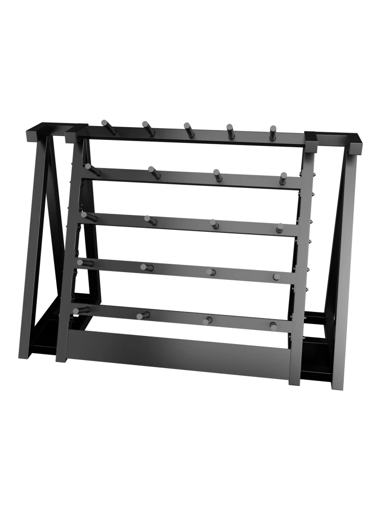 Стойка для хранения штанг для аэробики Bronze Gym 190х55х128, на 20 шт.