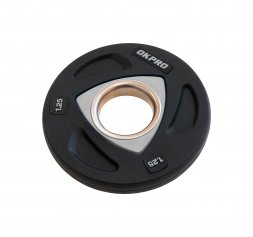 Диск олимпийский полиуретановый 1,25 кг OKPRO серый лого