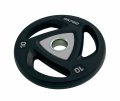 Диск олимпийский полиуретановый 10 кг OKPRO серый лого