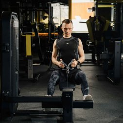 E7033 Гребная тяга. Горизонтальный блок. Стек 135 кг