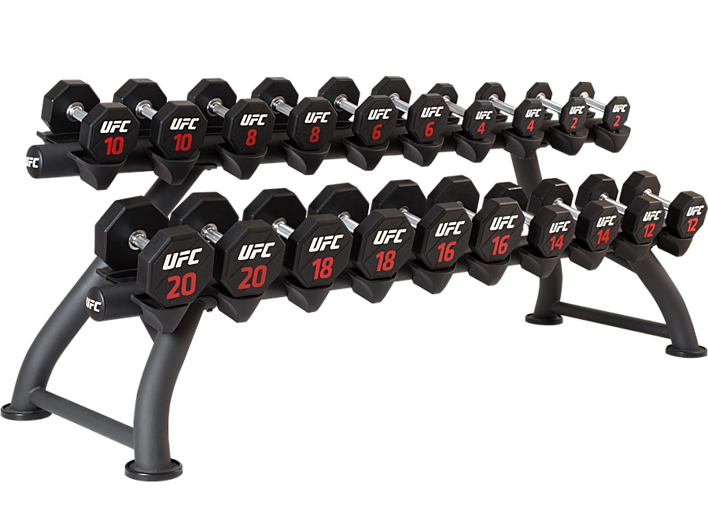 UFC Гантельный ряд 2-20 кг (10 пар), 220 кг