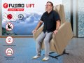 Кресло-реклайнер электрический с подъемом и массажем FUJIMO LIFT CHAIR F3005 FLFL Ваниль
