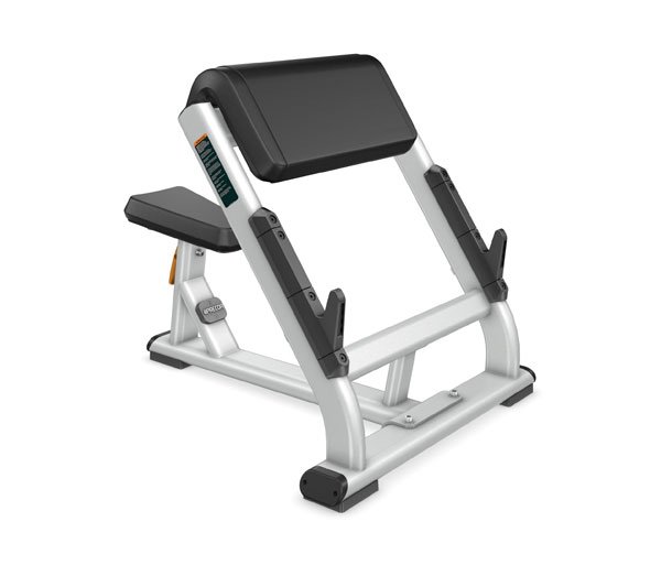 Скамья Скотта PRECOR Discovery Line DBR 202 глянцевый серебристый металлик/черный