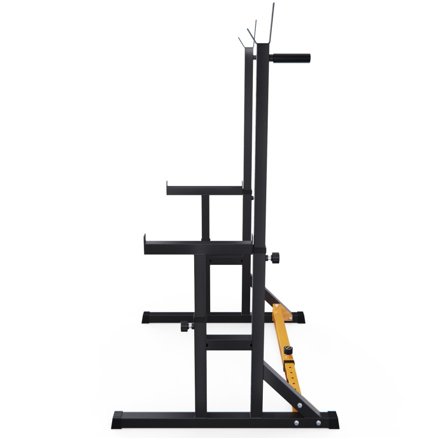 Стойка для штанги с подстраховкой DFC Y-GYM TF-63, с упорами для отжиманий