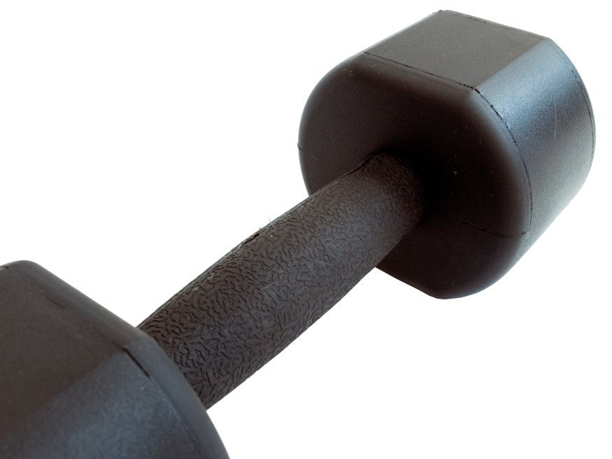 Набор полиуретановых гантелей от 1 до 10 кг (серый лого)