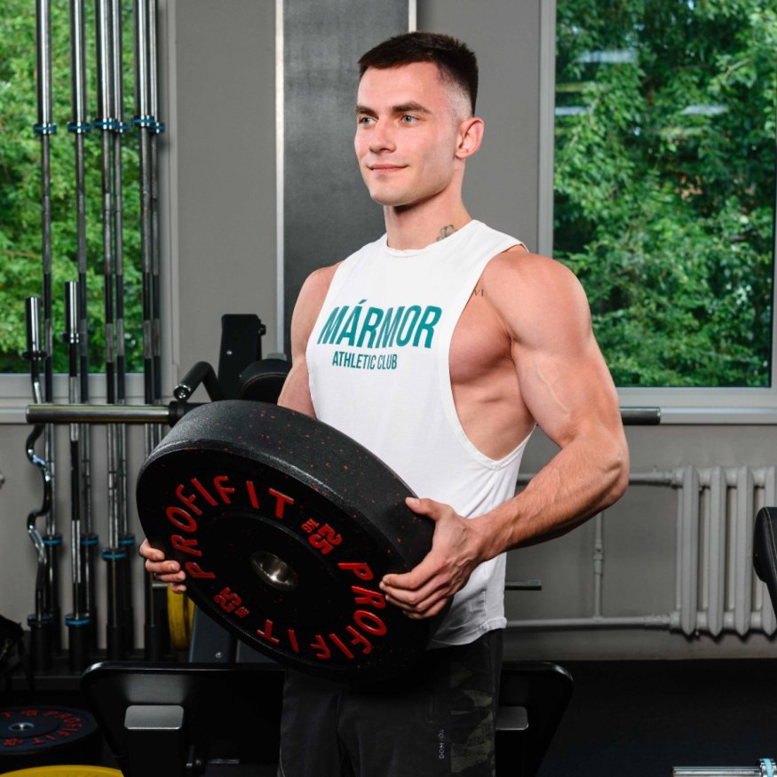 Диск для штанги HI-TEMP с цветными вкраплениями D51 мм PROFI-FIT 25 кг