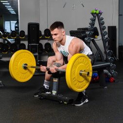 Диск для штанги каучуковый, цветной D51 мм PROFI-FIT 15 кг