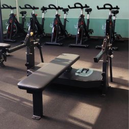 A3146 Скамья-стойка домкратная для жима лежа со страховочными упорами