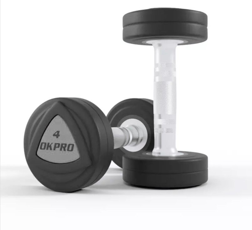 Набор полиуретановых гантелей от 32 до 40 кг (шаг 2 кг) OKPRO