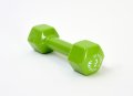 Гантель в виниловой оболочке 3 кг (Цвет - зеленый)