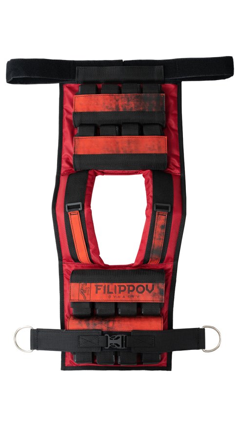 Жилет-утяжелитель Hard Training DIKO FILIPPOV 18кг (красный) 17 кг