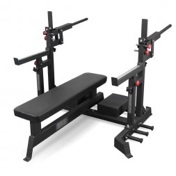 Скамья для жима пауэрлифтерская с механизмом подъёма штанги BRONZE GYM PARTNER AL-321