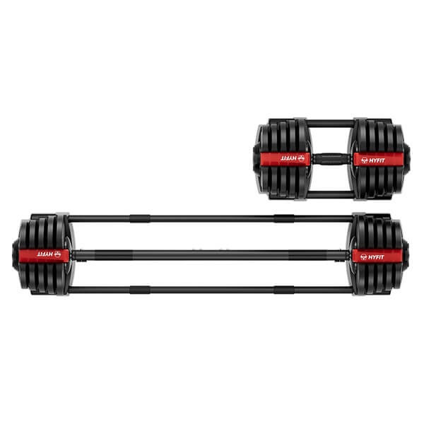 Набор регулируемый штанга+гантель Hyfit 40 кг