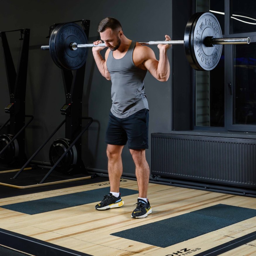 Диск для штанги каучуковый, черный D51 мм PROFI-FIT 15 кг