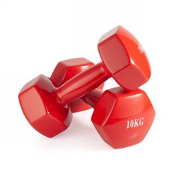 Гантель неразборная 10 кг. винил VictoryFit VF-DV100