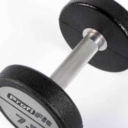 Гантельный ряд полиуретановый LEVEL (шаг 2,5 кг, 10 пар) PROFI-FIT 2,5-25 кг