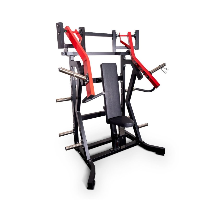 Наклонный грудной жим на свободных весах Protrain PP101 (черно-красный)