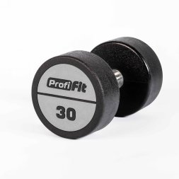 Гантельный ряд полиуретановый LEVEL (шаг 2,5 кг, 5 пар) PROFI-FIT 27,5-37,5 кг