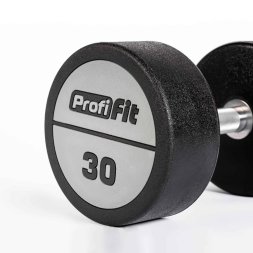 Гантельный ряд полиуретановый LEVEL (шаг 2,5 кг, 5 пар) PROFI-FIT 27,5-37,5 кг