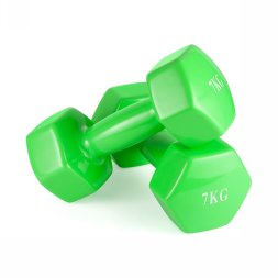 Гантель неразборная 7 кг. винил VictoryFit VF-DV070